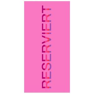 Trend Strandtuch Reserviert Pink, Jacquard-Walkfrottee (1-St), Strandlaken, Badetuch, Handtuch