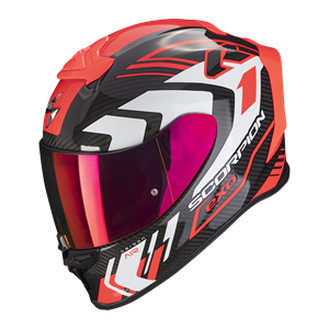 Scorpion Exo-R1 Evo Carbon Air Supra Black-Red Full Face Helmet