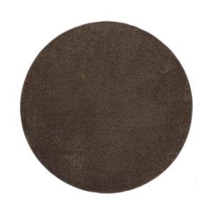 Tapeso Rond vloerkleed Fine - mokka - 240 cm rond - Bruin