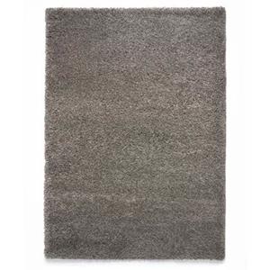 Tapeso Hoogpolig vloerkleed shaggy Grand effen - lichtgrijs - 200x300