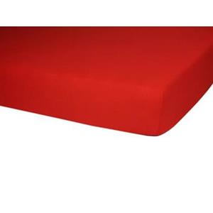 Polydaun split top hoeslaken Jersey rood 180 x 200|220 cm