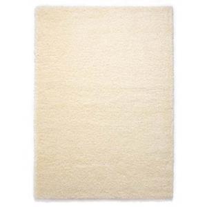 Tapeso Hoogpolig vloerkleed shaggy Grand effen - crÃ¨me - 80x150 cm -