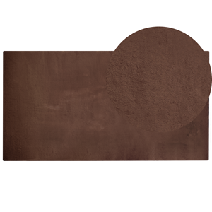 BELIANI Vloerkleed kunstbont bruin 80 x 150 cm MIRPUR