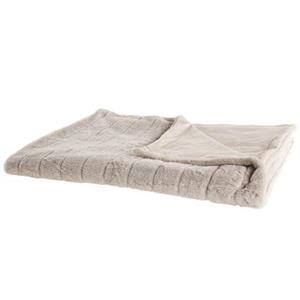 Beliani - Kuscheldecke Beige Polyester 180 x 220 cm Plüsch Decke Schlafzimmer Wohnzimmer - Beige