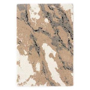 Boho&me Hoogpolig vloerkleed Marble Artisan - beige - 100x200 cm -