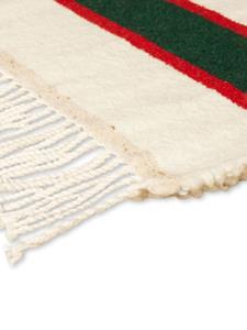 The House of Lyria Prua intarsia-knit striped blanket - Beige