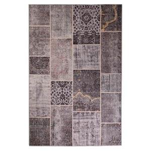 Heritaged Patchwork vloerkleed - Fade Heritage taupe - 76x150 cm -