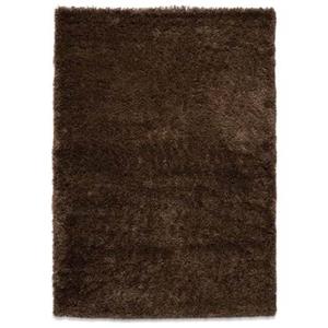 Tapeso Hoogpolig vloerkleed - Cozy Shaggy - bruin - 120x170 cm