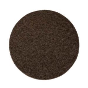 Tapeso Rond vloerkleed Lush - bruin - 160 cm rond