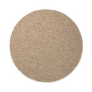 Tapeso Rond vloerkleed Lush - beige - 160 cm rond