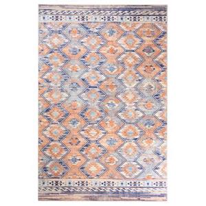 Tapeso Bohemian vloerkleed wasbaar - Moderna blauw - 160x240 cm -