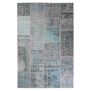 Heritaged Patchwork vloerkleed - Fade Heritage grijs|turquoise -