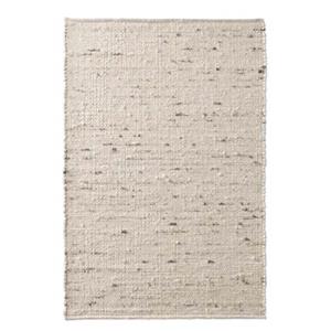 Tapeso Wollen vloerkleed handweef Oslo - crÃ¨me|grijs - 70x240 cm