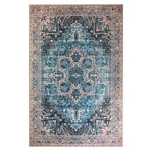 Heritaged Vintage vloerkleed - Fade No.3 blauw|oranje - 230x330 cm -