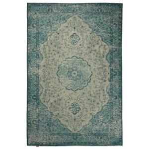 Heritaged Vintage vloerkleed Village - grijs|blauw - 240x340 cm