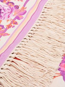 Zimmermann floral-print textured beach towel - Rood