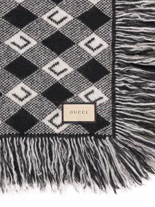 Gucci Geruite deken - Zwart