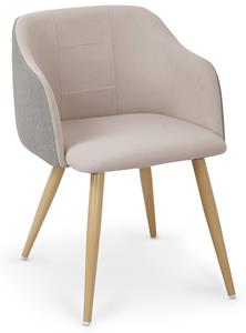 Home Style Eetkamerstoel Denny in beige met grijs