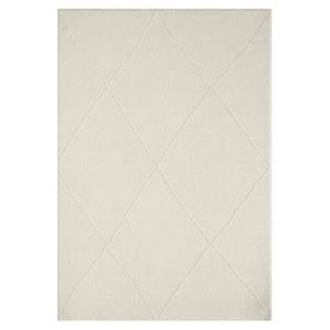 FlyCarpets Aurelia Modern Creme Vloerkleed Geruit