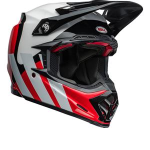 Bell Moto9S Flex Hello Cousteau Stripes Rood Offroad Helm