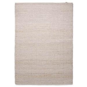 Nordic Weavers Wollen vloerkleed Lett - wit|beige - 90x160 cm - Beige