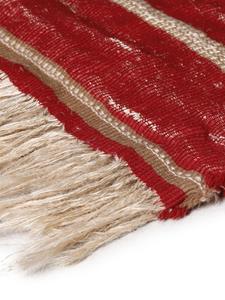 The House of Lyria Bardo stripe-detail cashmere throw - Beige