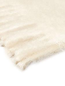The House of Lyria Infinità fringed mohair throw - Wit