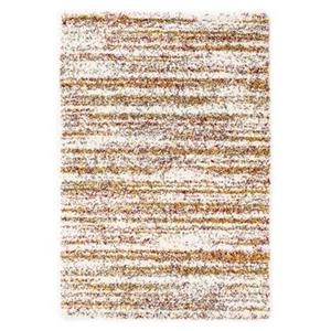 Boho&me Hoogpolig vloerkleed strepen Artisan - wit|multi - 160x230 cm