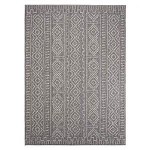 Boho&me Buitenkleed Aztec Dreams - grijs - 200x300 cm - Grijs