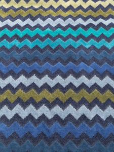 Missoni Home Warner badhanddoek met zigzag patroon - Blauw