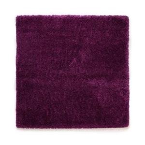 Tapeso Vierkant hoogpolig vloerkleed - Cozy Shaggy - paars - 140x140