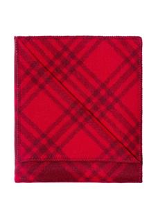 Burberry Check wool blanket - Rood
