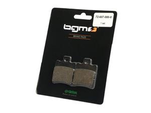 BGM ORIGINAL Remblokken BGM 39,7x49,5mm SIP Bremszange, APRILIA Amico GL, GLE, LX, Sport Life, LX 50cc Bj. 1992 (v), Area 51 50cc Bj. 1998 (vh), Compay 125cc Bj...