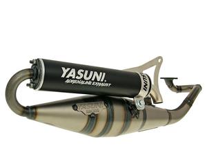 Yasuni Uitlaat  Scooter Z zwart voor Minarelli horizontaal