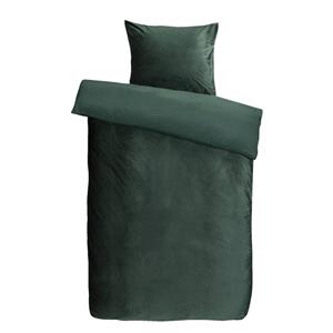 Leen Bakker Royal dekbedovertrek Elina effen - groen - 140x200/220 cm