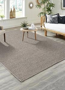 Merinos Karpet24 Copenhagen glad geweven handgemaakt wollen vloerkleed Beige-70x140 cm