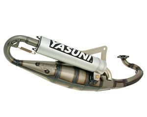 Yasuni Uitlaat  Scooter R Aluminium voor Peugeot horizontaal, Derbi