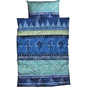 CASATEX Bettwäsche "Indi mit modernen Ornamenten, aus 100% Baumwolle, in Satin oder Biber Qualität, Bett- und Kopfkissenbezug mit Reißverschluss, pflegeleicht, Bettwäsche-Set 