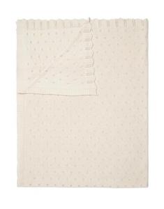Essenza knitted Ajour plaid Antique white 130x170