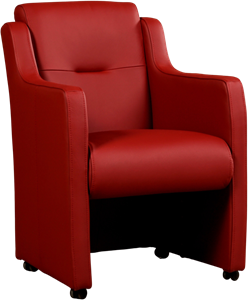 ShopX Leren eetkamerfauteuil mass 192 rood, rood leer, rode keukenstoelen