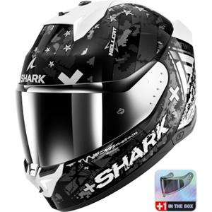 SHARK Skwal i3 Hellcat, Integraalhelm, Zwart-Chroom-Zilver KUS