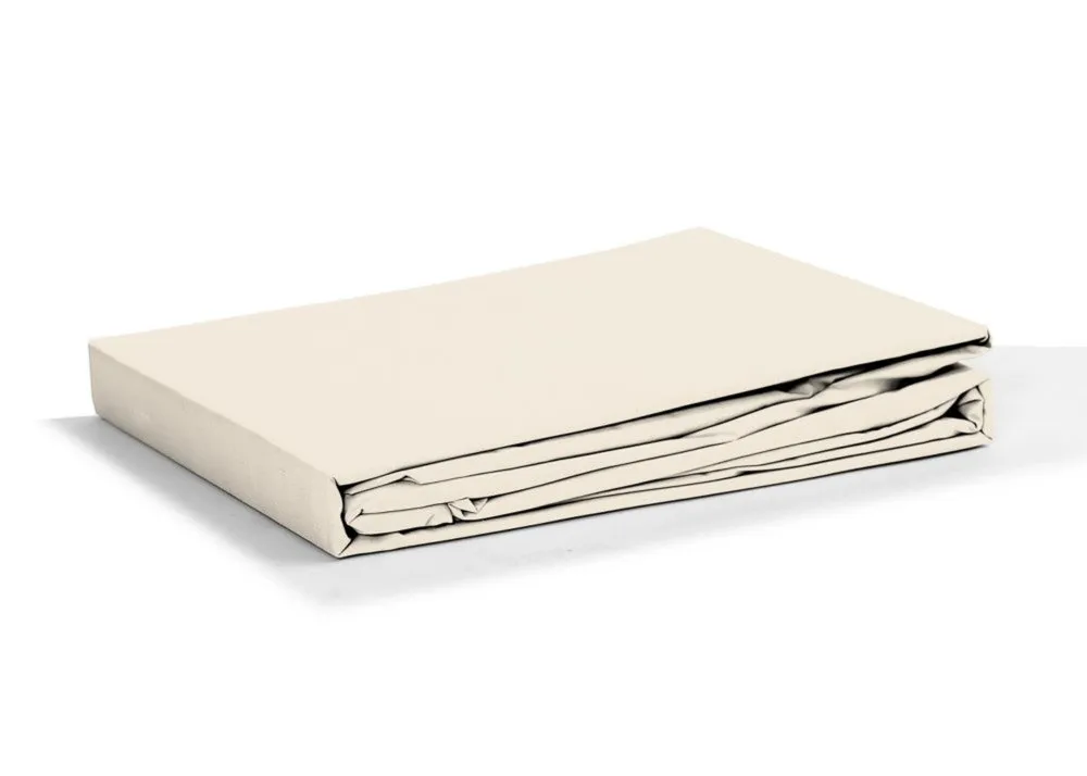 Voordeeldrogisterij Premium Split Topper Hoeslaken Gebroken Wit - 180 x 200/210 cm