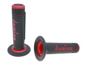 Domino Handvaten set  A020 Off-Road Halbwaffel zwart / rood