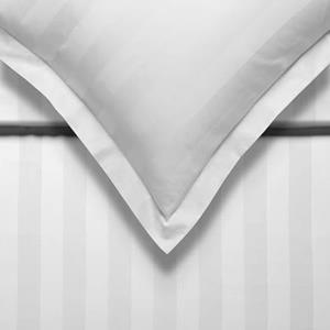 Vandyck Purity Stripe Dekbedovertrek - 140 x 200/220 cm - White
