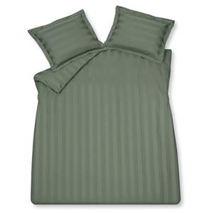 Vandyck Purity Stripe Dekbedovertrek - 240 x 200/220 cm - Sage Green