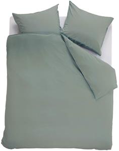 Ambiante Dekbedovertrek Uni Cotton Green-Lits-jumeaux (260 x 200/220 cm)