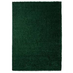 Tapeso Hoogpolig vloerkleed shaggy Trend effen - jade - 80x250 cm