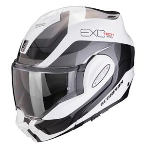 Scorpion Exo-Tech Evo Pro Commuta White-Silver Klapphelm Größe