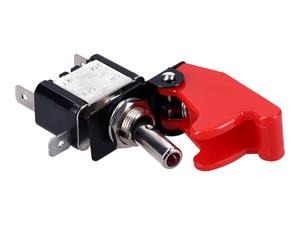 Kill-Switch McPower mit Schutzkappe und led, 12V / 20A, rot