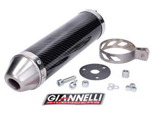 Giannelli Einddemper  Carbon voor Aprilia RS 50 99-06, Tuono 50 03-06